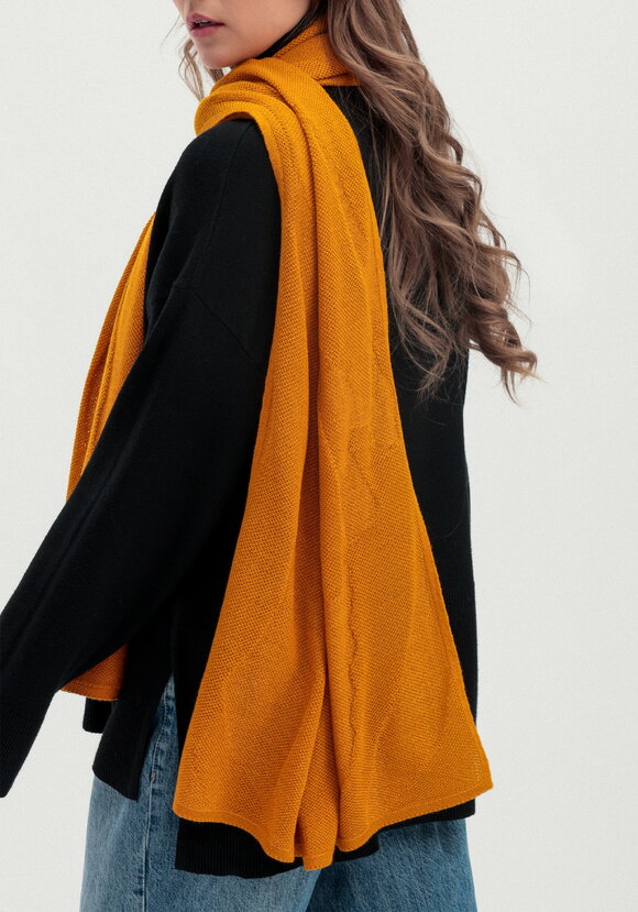 Палантин с нежным фактурным рисунком шир.  580, рис. 20