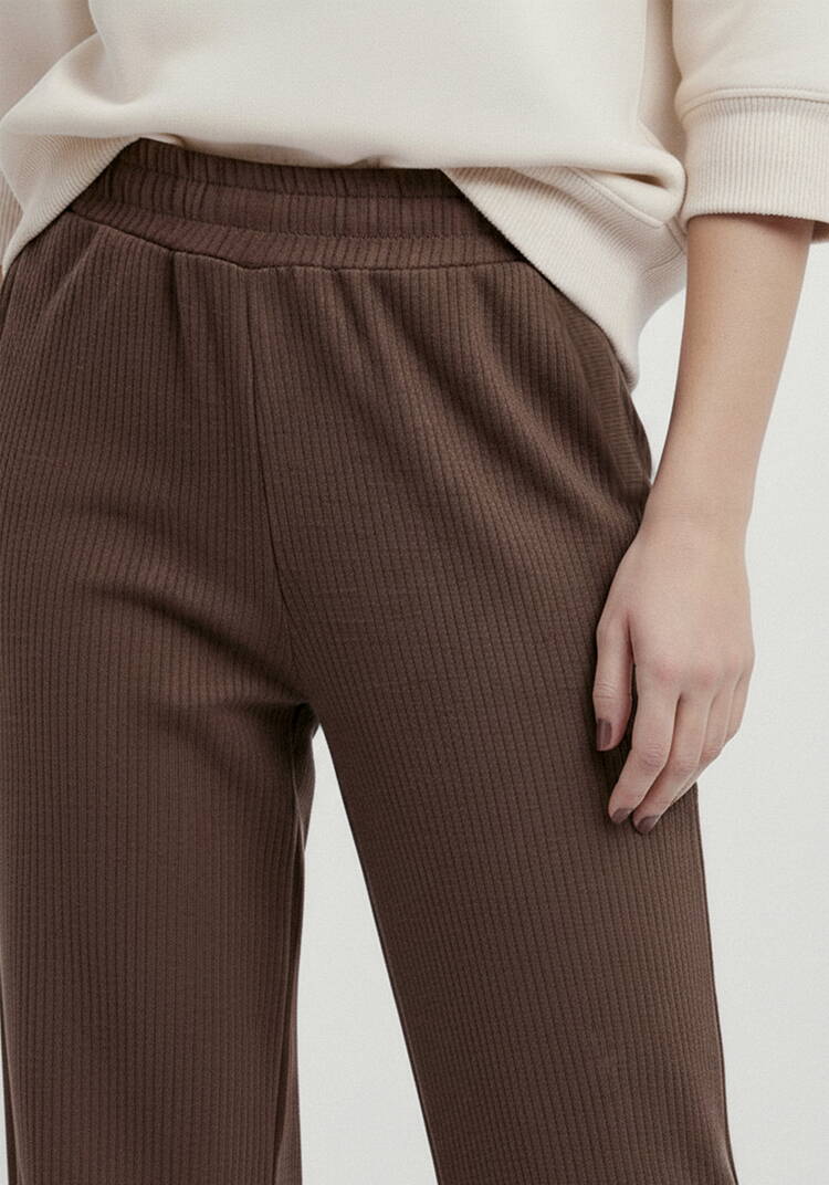 Брюки из микровельвета с начёсом шир.  750, рис. 5