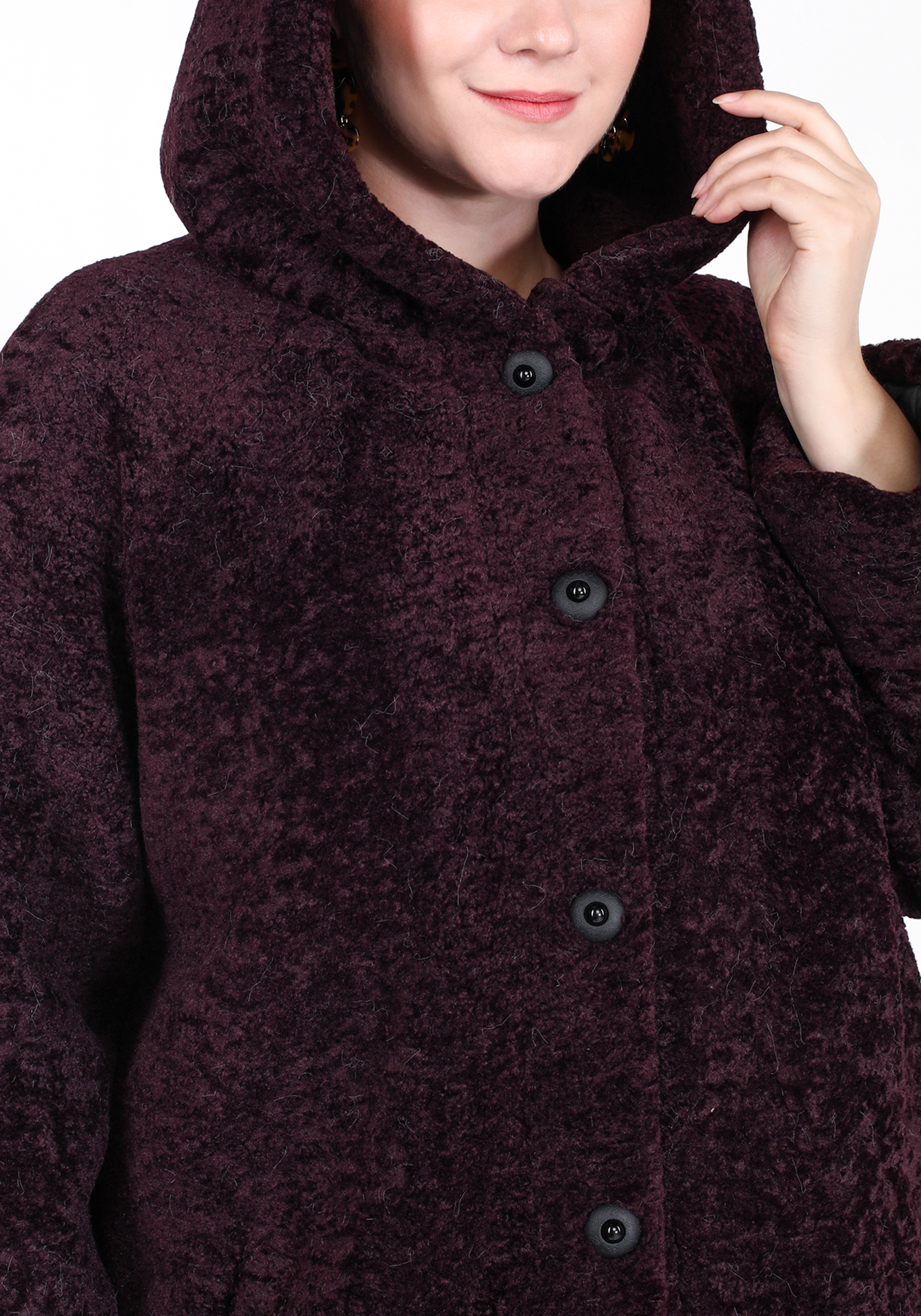 Пальто "Обыкновенное чудо" Lomara, размер 50, цвет черный - фото 8