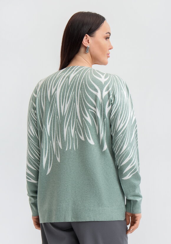 Джемпер Цветочное настроение шир.  580, рис. 3