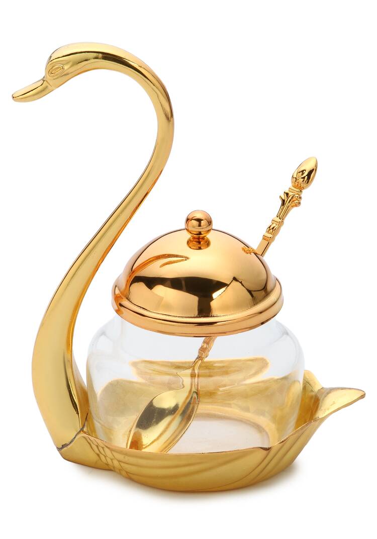 Соусник с ложкой Королевский лебедь шир.  750, рис. 6