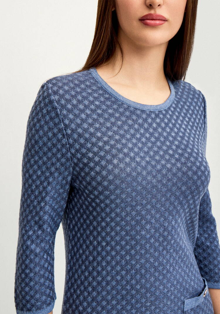 Платье полуприлегающего силуэта с рукавом 3/4 шир.  750, рис. 5