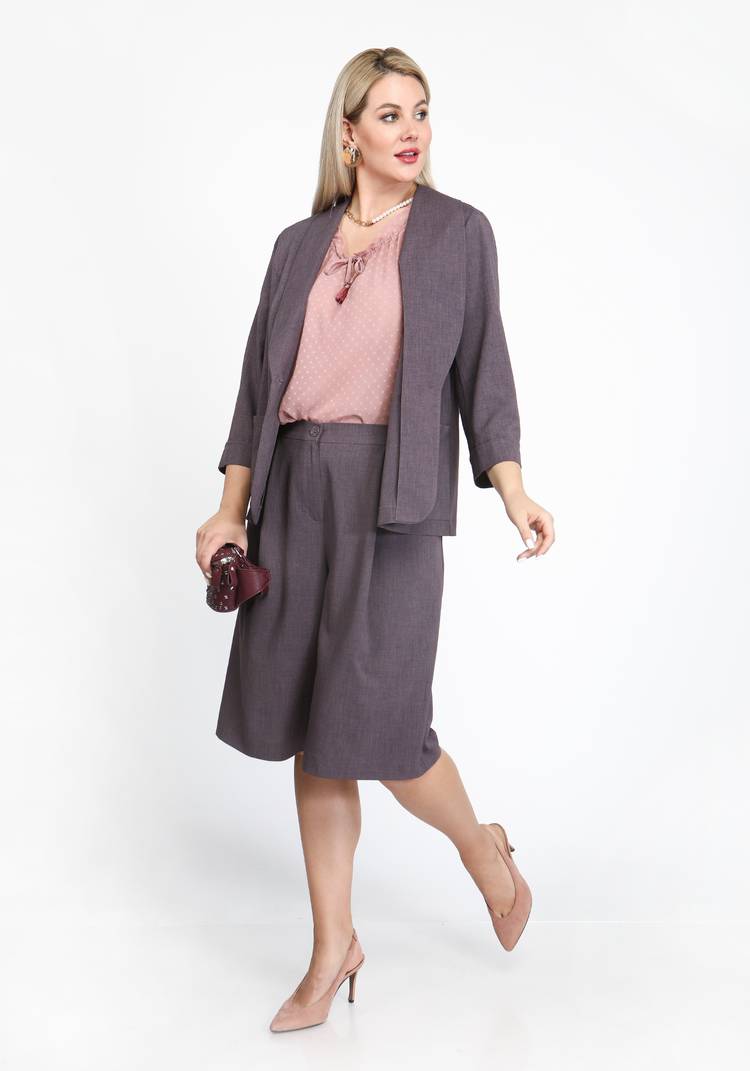 Жакет классический однобортный шир.  750, рис. 34