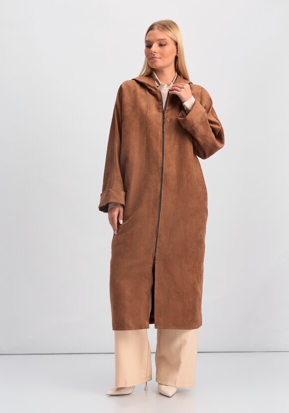 Плащ из экозамши шир.  580, рис. 9