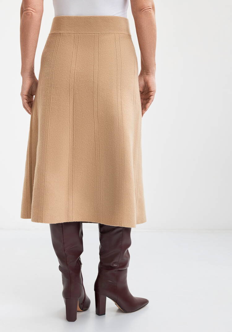 Юбка трикотажная с фактурными клиньями шир.  750, рис. 3