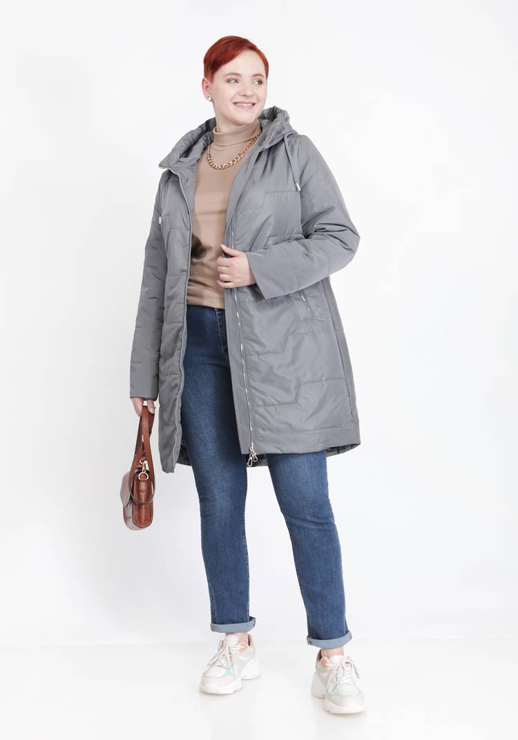 Куртка прямого кроя на молнии с капюшоном шир.  750, рис. 11