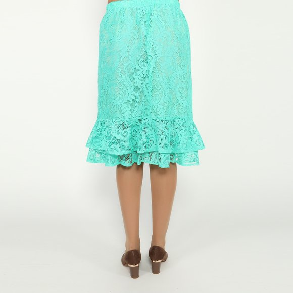 Юбка на резинке кружевная шир.  580, рис. 8