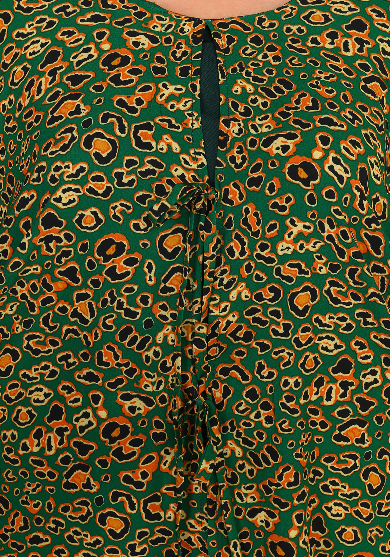 Платье свободного силуэта с имитацией двойки Bianka Modeno, размер 48, цвет зелёный - фото 5