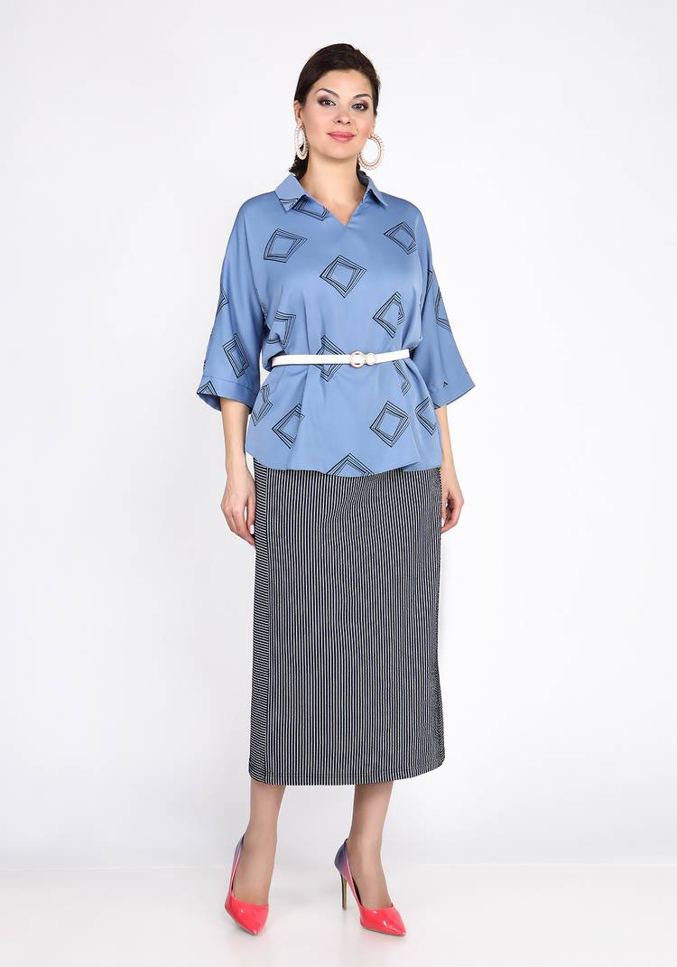 Блуза Обворожительная незнакомка шир.  750, рис. 17