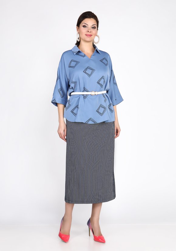 Блуза Обворожительная незнакомка шир.  580, рис. 17