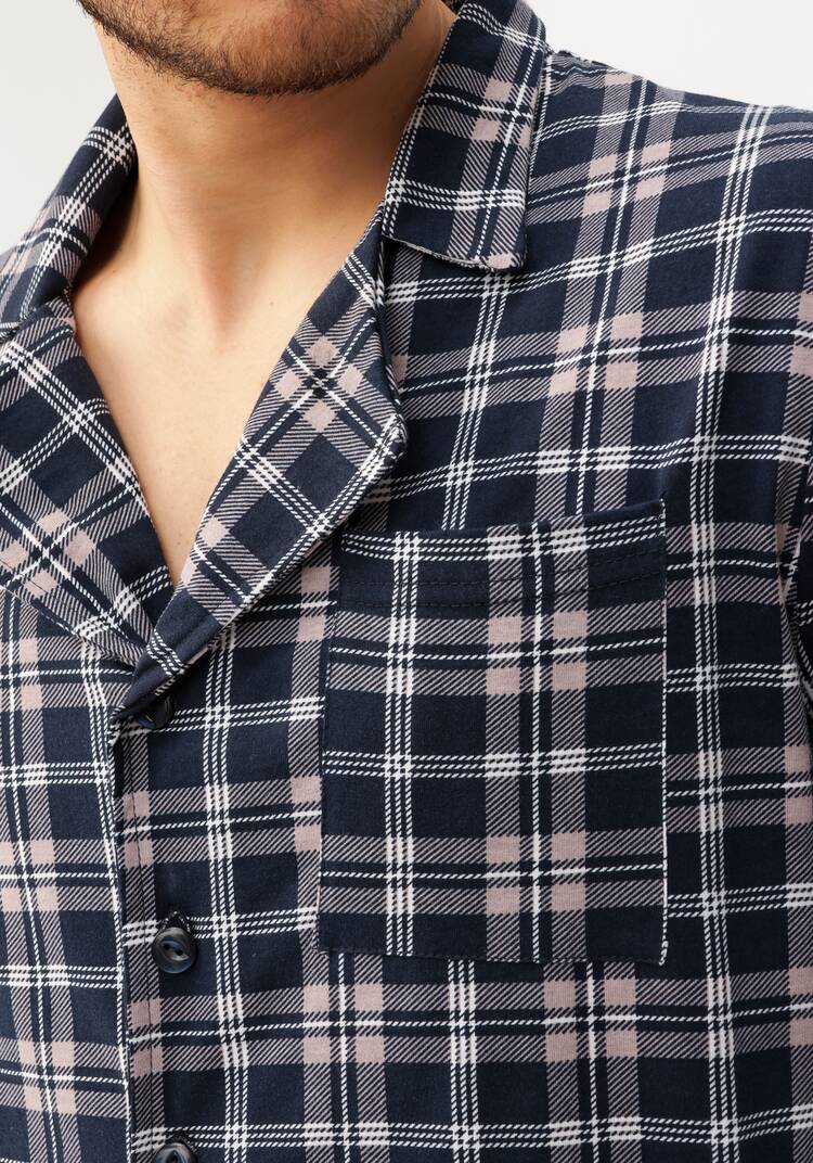 Пижама мужская в клетку шир.  750, рис. 16