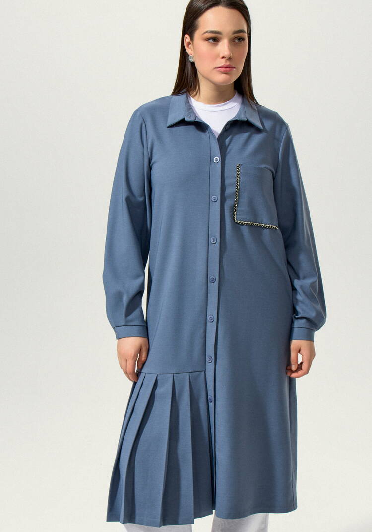 Платье-рубашка с декорированным карманом шир.  750, рис. 14