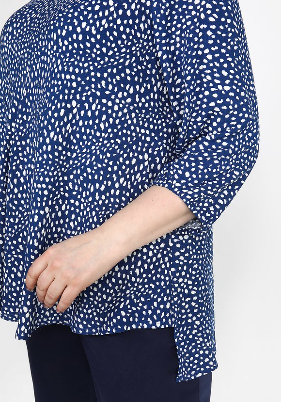 Туника А-силуэта с принтом шир.  580, рис. 4