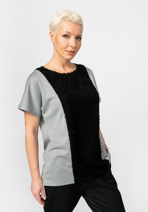 Туника с отделкой  по полочке Персефона шир.  580, рис. 10