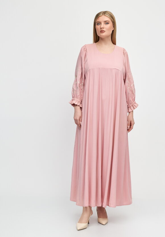 Платье свободного кроя с отрезным лифом шир.  580, рис. 10