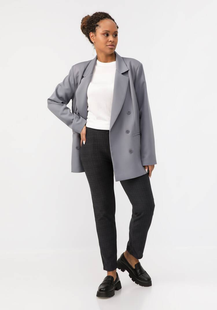 Брюки женские  в клетку Кэйт шир.  750, рис. 7