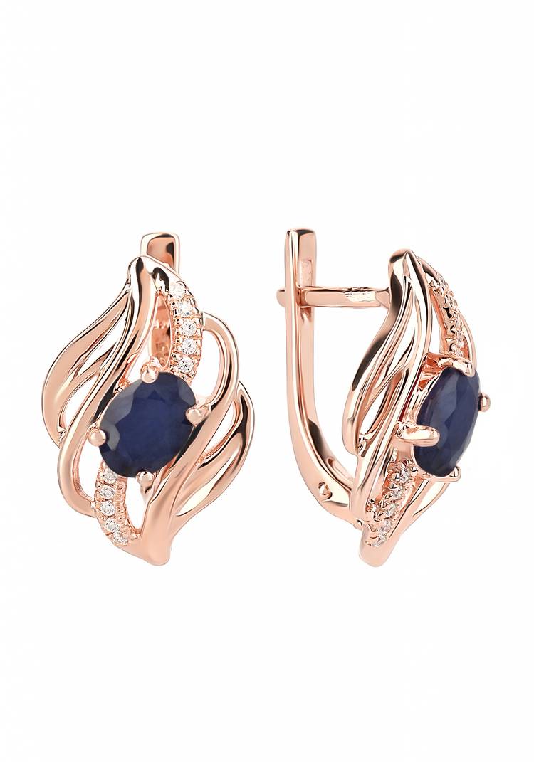 Серьги серебряные Азалия шир.  750, рис. 6