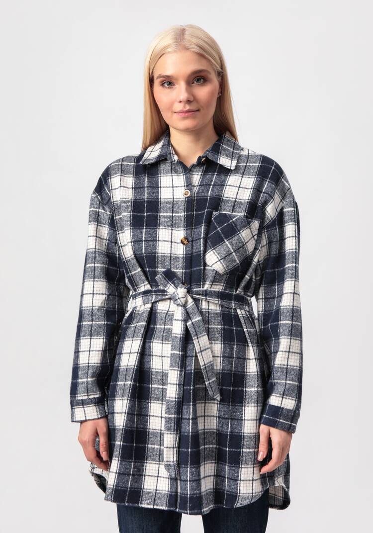 Рубашка удлиненная с поясом шир.  750, рис. 18