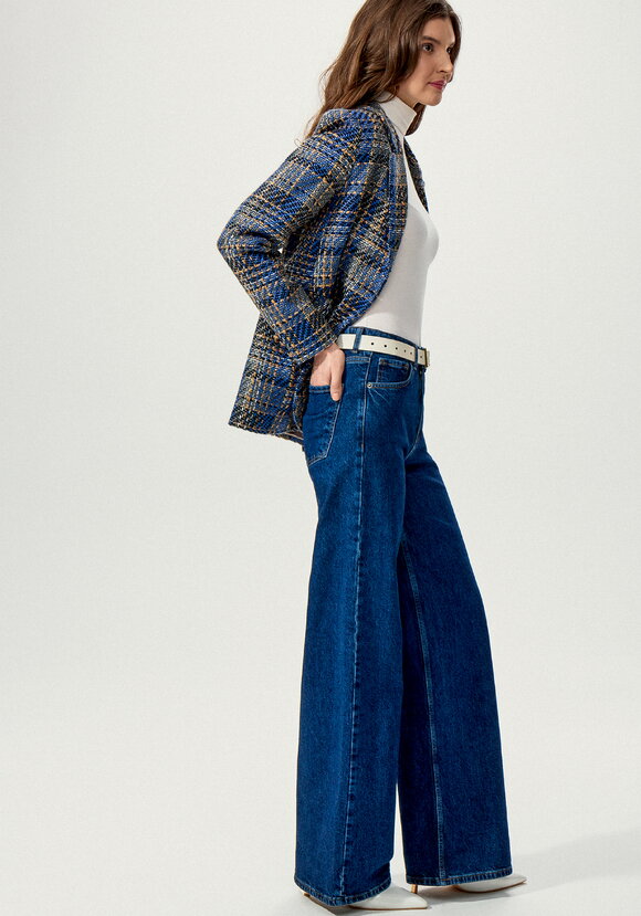 Джинсы широкие прямого кроя шир.  580, рис. 28