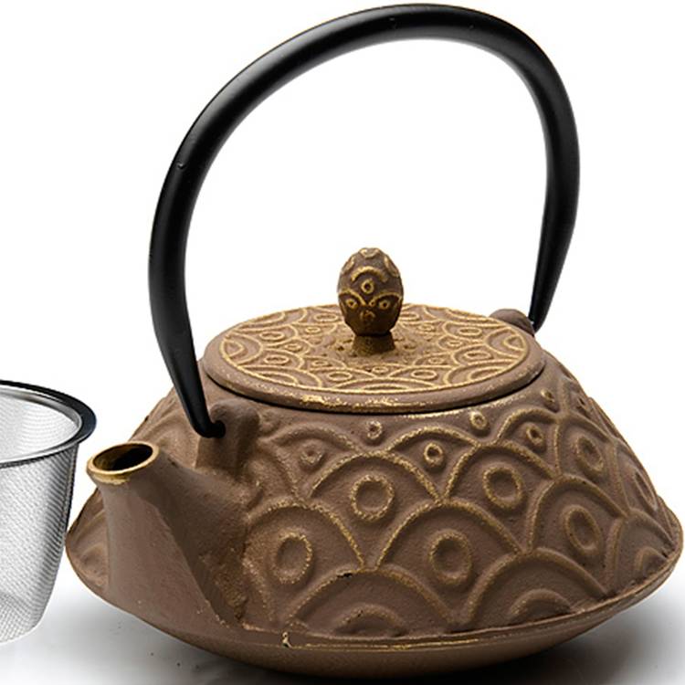 Чугунный заварочный чайник Золотое руно шир.  750, рис. 1