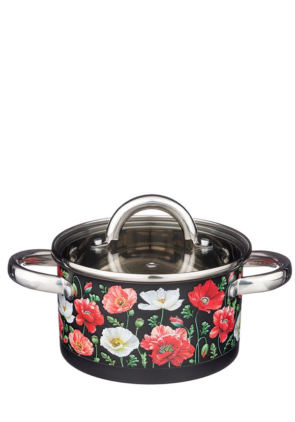 Кастрюля со стеклянной крышкой Маки шир.  580, рис. 1