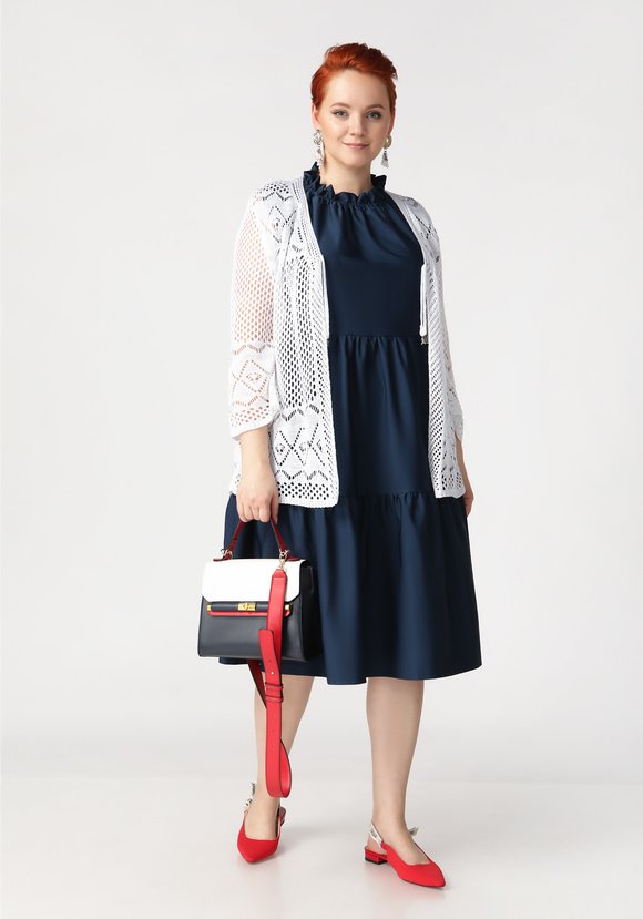 Кардиган Ажурное сочетание шир.  580, рис. 1