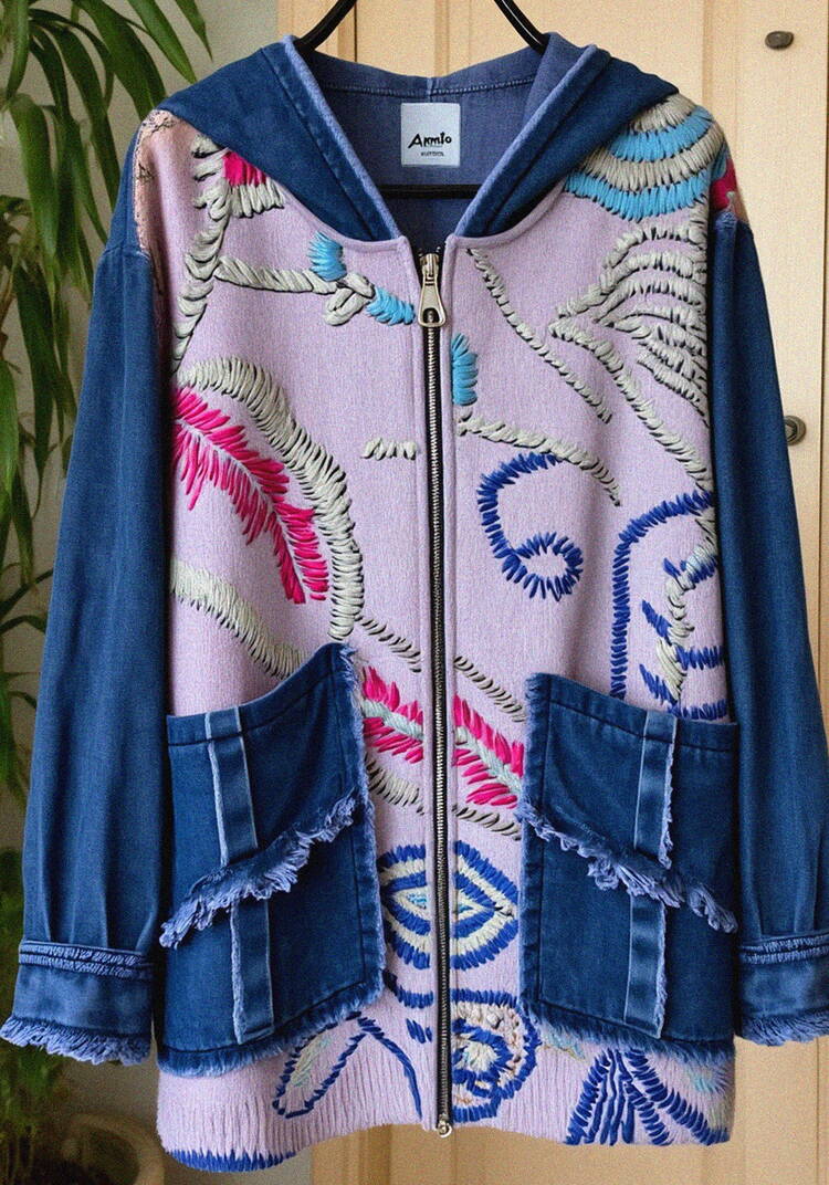 Джинсовая куртка Харпер Resale шир.  750, рис. 1