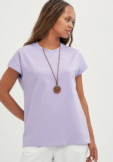 Футболка базовая со спущенным плечом