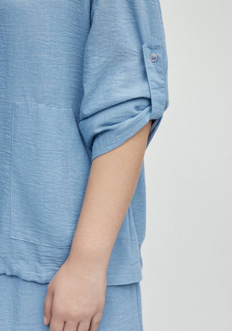 Пыльник изо льна на молнии шир.  750, рис. 15