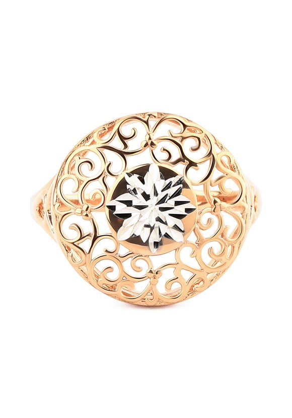 Кольцо серебряное  Ажур шир.  580, рис. 2