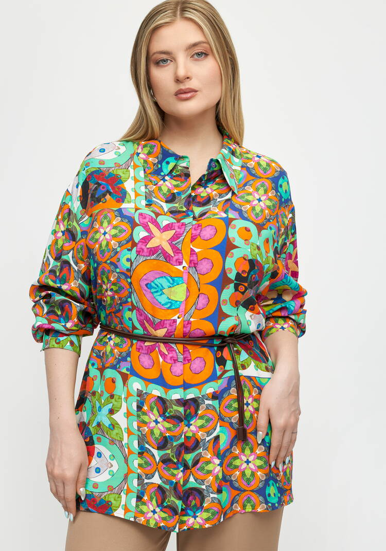 Блуза Магия красок шир.  750, рис. 1
