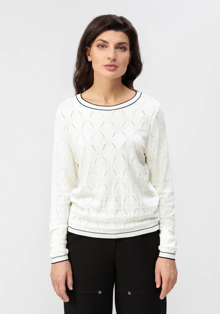 Джемпер с фактурным принтом шир.  750, рис. 11