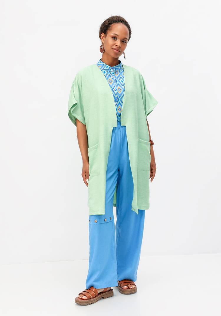 Кардиган-накидка оверсайз со спущенным плечом шир.  750, рис. 19