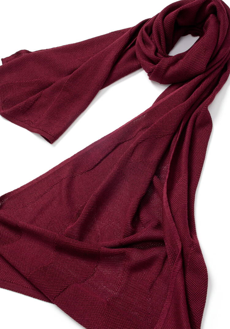 Палантин с нежным фактурным рисунком шир.  750, рис. 10