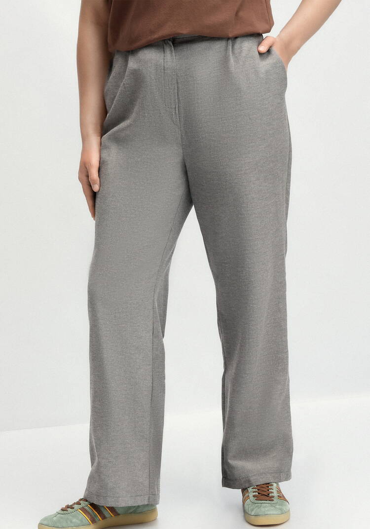 Брюки прямого силуэта с поясом на резинке шир.  750, рис. 14