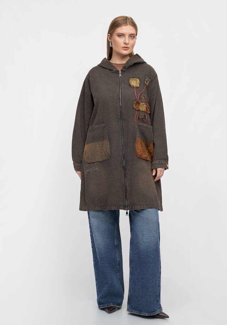 Джинсовая куртка Дыхание леса шир.  750, рис. 12