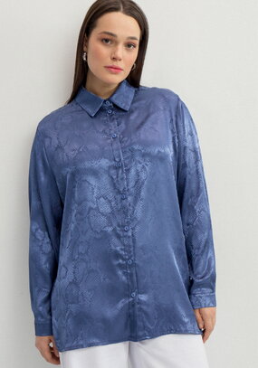 Блуза из шелка со змеиным принтом