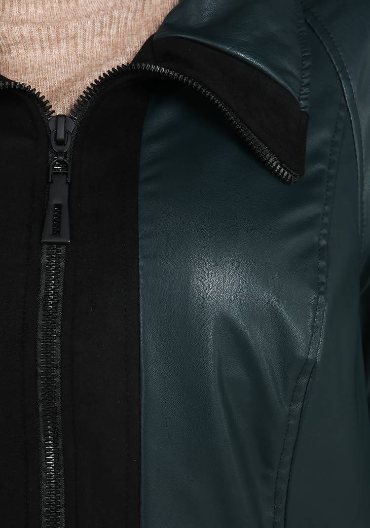 Куртка из экокожи на молнии шир.  750, рис. 20