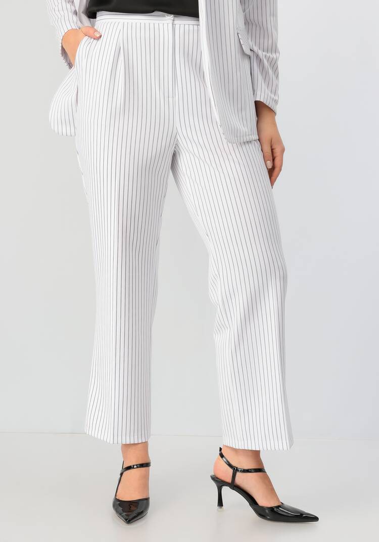 Брюки прямого кроя в полоску шир.  750, рис. 10