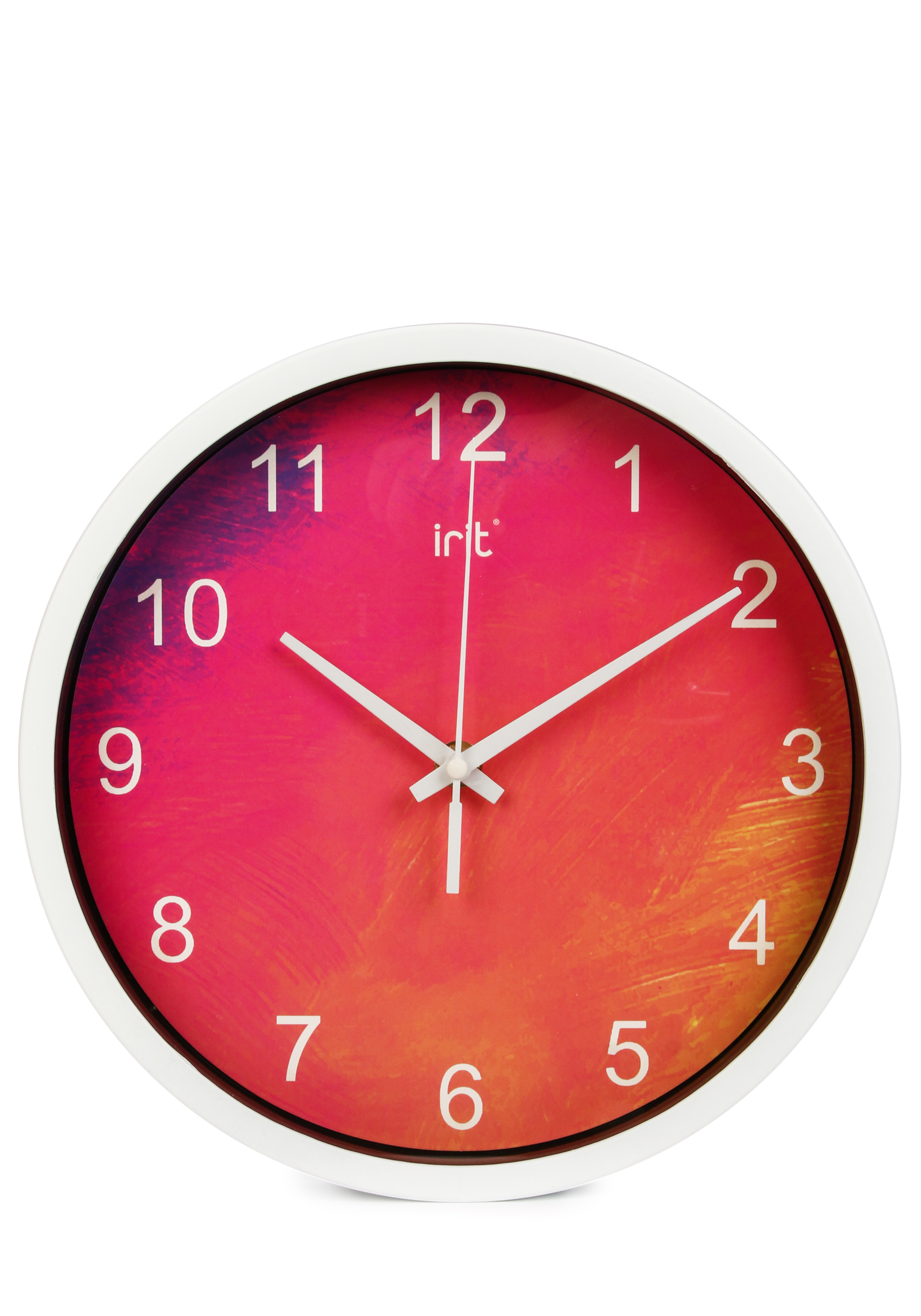 Круглые настенные часы IRIT, цвет голубой, размер 25 см - фото 2