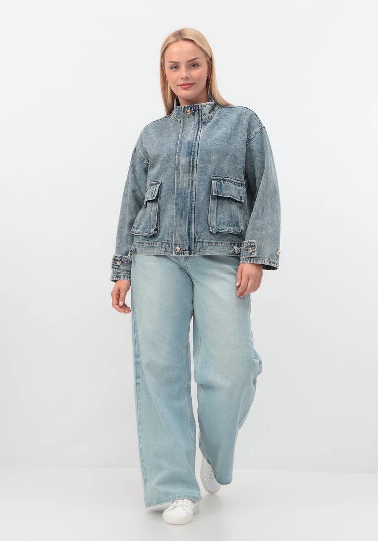 Джинсовая куртка Кейт шир.  750, рис. 7