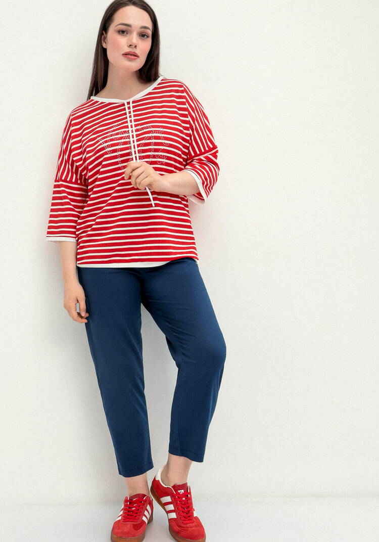 Блуза с декором из страз и рукавом 3/4 шир.  750, рис. 15