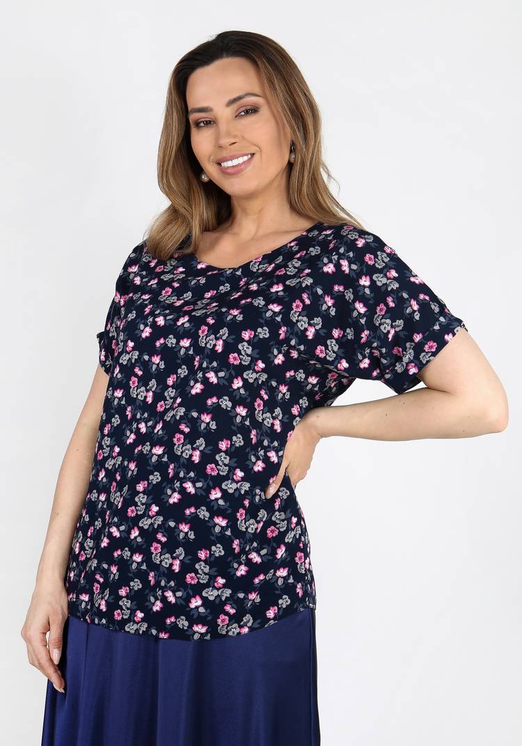 Блуза Цветочный рассвет шир.  750, рис. 15