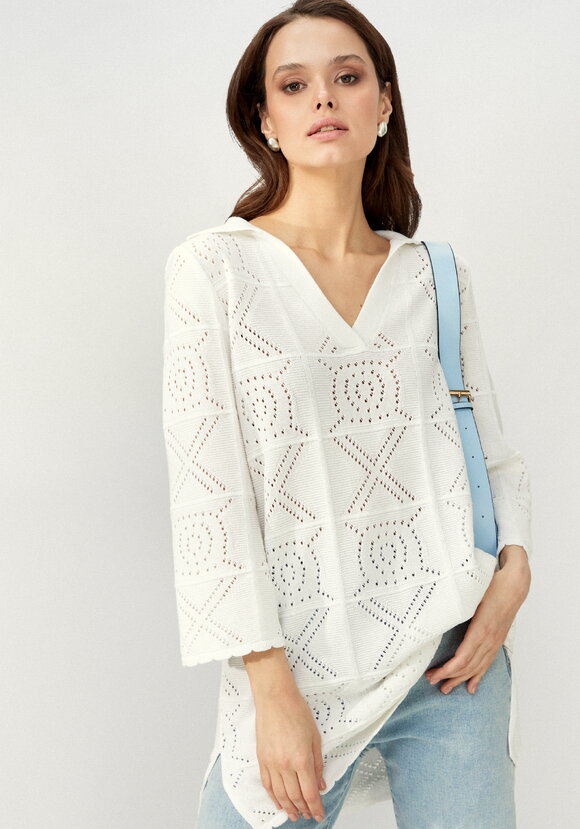 Туника с разрезами по бокам удлиненная шир.  580, рис. 1