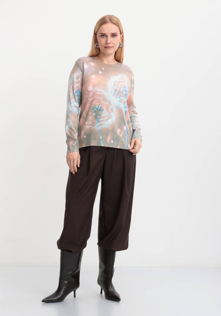 Джемпер Цветочная симфония шир.  750, рис. 12