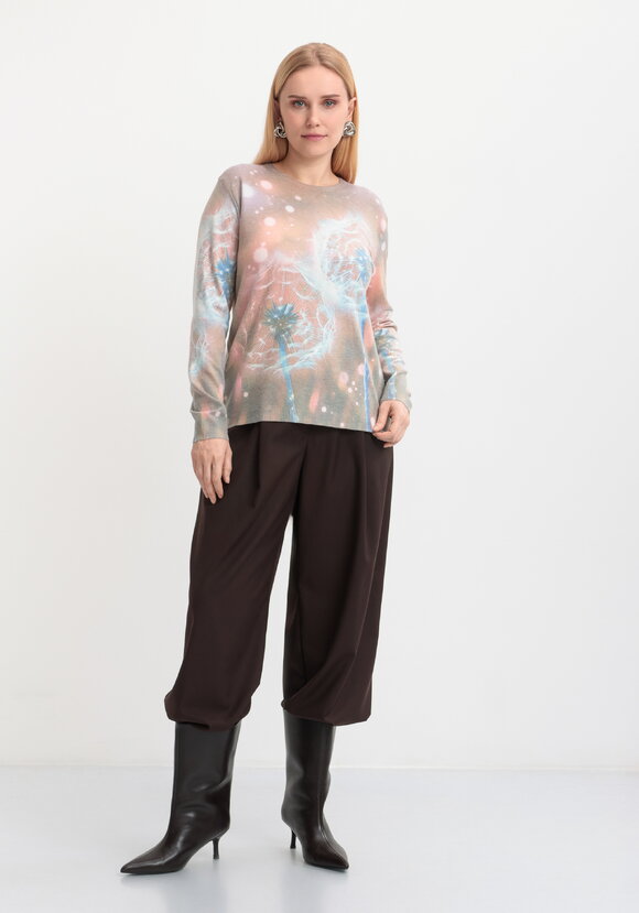 Джемпер Цветочная симфония шир.  580, рис. 12