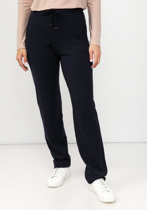 Брюки вязаные с подворотом по низу шир.  580, рис. 1