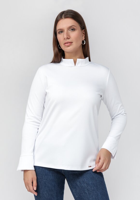 Джемпер с оригинальными манжетами шир.  580, рис. 1