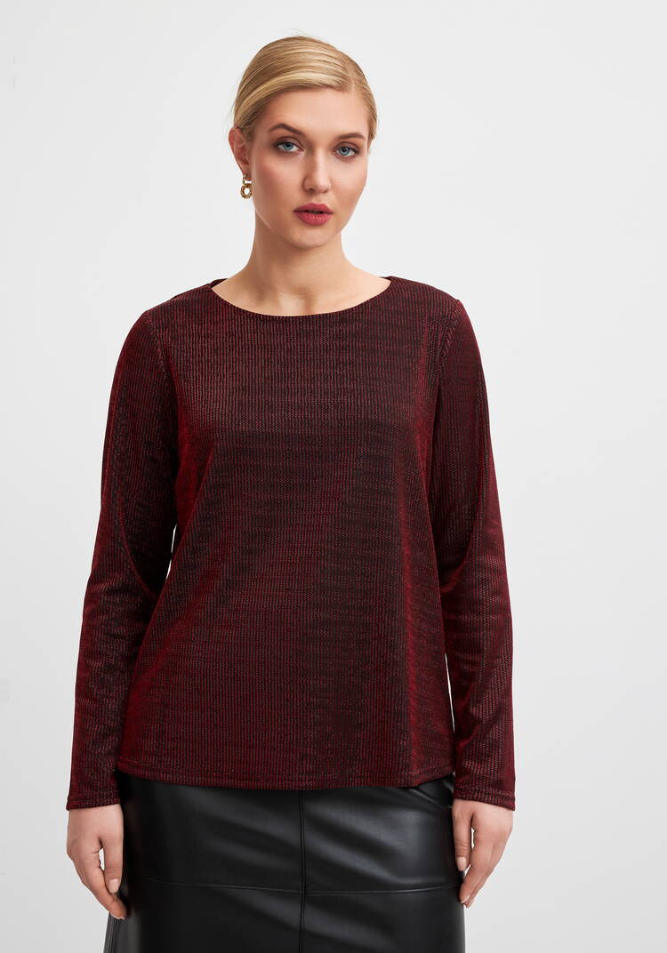 Блуза из трикотажа с люрексом шир.  750, рис. 14