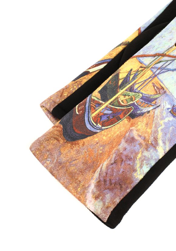 Перчатки с оригинальным принтом шир.  580, рис. 6